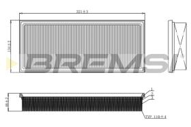 BREMS FA1122 - FILTRI ARIA - AIR FILTER