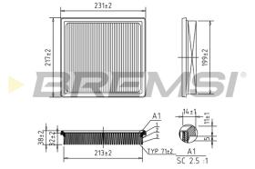 BREMS FA1126 - FILTRI ARIA - AIR FILTER