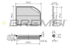 BREMS FA1129 - FILTRI ARIA - AIR FILTER