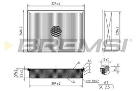 BREMS FA1130 - FILTRI ARIA - AIR FILTER