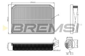 BREMS FA1132 - FILTRI ARIA - AIR FILTER