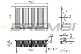 BREMS FA1134 - FILTRI ARIA - AIR FILTER