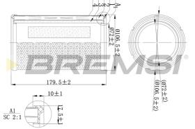 BREMS FA1138 - FILTRI ARIA - AIR FILTER