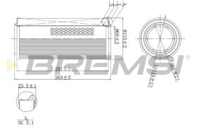 BREMS FA1140 - FILTRI ARIA - AIR FILTER