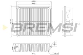 BREMS FA1146 - FILTRI ARIA - AIR FILTER