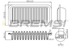 BREMS FA1147 - FILTRI ARIA - AIR FILTER