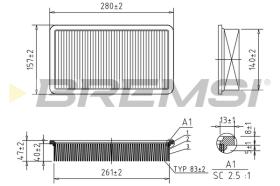 BREMS FA1152 - FILTRI ARIA - AIR FILTER