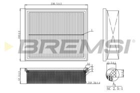 BREMS FA1153 - FILTRI ARIA - AIR FILTER