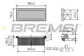 BREMS FA1155 - FILTRI ARIA - AIR FILTER