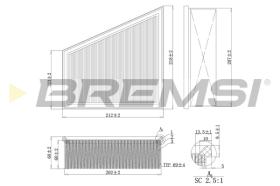 BREMS FA1157 - FILTRI ARIA - AIR FILTER