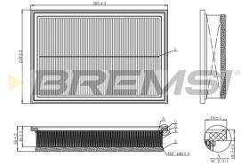 BREMS FA1158 - FILTRI ARIA - AIR FILTER