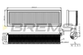 BREMS FA1160 - FILTRI ARIA - AIR FILTER