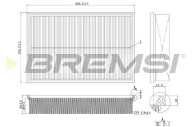 BREMS FA1161 - FILTRI ARIA - AIR FILTER