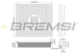 BREMS FA1163 - FILTRI ARIA - AIR FILTER