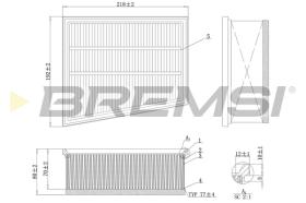 BREMS FA1166 - FILTRI ARIA - AIR FILTER