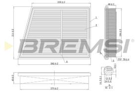 BREMS FA1168 - FILTRI ARIA - AIR FILTER