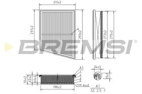 BREMS FA1169 - FILTRI ARIA - AIR FILTER