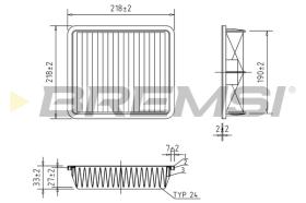 BREMS FA1170 - FILTRI ARIA - AIR FILTER