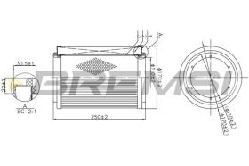 BREMS FA1177 - FILTRI ARIA - AIR FILTER