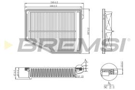 BREMS FA1180 - FILTRI ARIA - AIR FILTER