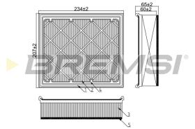 BREMS FA1182 - FILTRI ARIA - AIR FILTER