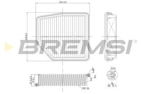 BREMS FA1183 - FILTRI ARIA - AIR FILTER