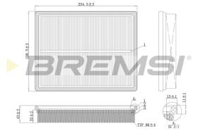 BREMS FA1188 - FILTRI ARIA - AIR FILTER