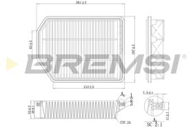 BREMS FA1189 - FILTRI ARIA - AIR FILTER