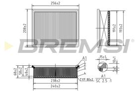 BREMS FA1194 - FILTRI ARIA - AIR FILTER