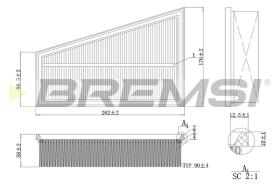 BREMS FA1197 - FILTRI ARIA - AIR FILTER