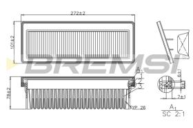 BREMS FA1198 - FILTRI ARIA - AIR FILTER