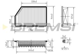 BREMS FA1200 - FILTRI ARIA - AIR FILTER