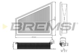 BREMS FA1202 - FILTRI ARIA - AIR FILTER