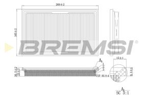 BREMS FA1203 - FILTRI ARIA - AIR FILTER