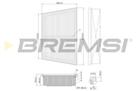 BREMS FA1208 - FILTRI ARIA - AIR FILTER