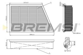 BREMS FA1210 - FILTRI ARIA - AIR FILTER