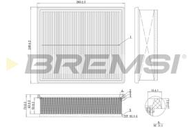 BREMS FA1216 - FILTRI ARIA - AIR FILTER