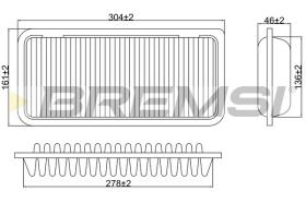 BREMS FA1221 - FILTRI ARIA - AIR FILTER