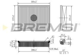 BREMS FA1224 - FILTRI ARIA - AIR FILTER