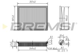 BREMS FA1226 - FILTRI ARIA - AIR FILTER