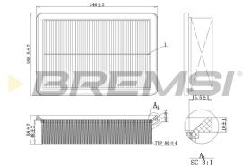 BREMS FA1227 - FILTRI ARIA - AIR FILTER