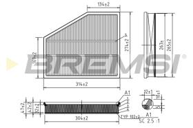 BREMS FA1228 - FILTRI ARIA - AIR FILTER