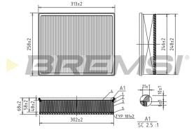 BREMS FA1230 - FILTRI ARIA - AIR FILTER