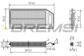 BREMS FA1235 - FILTRI ARIA - AIR FILTER