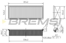 BREMS FA1236 - FILTRI ARIA - AIR FILTER