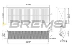 BREMS FA1237 - FILTRI ARIA - AIR FILTER