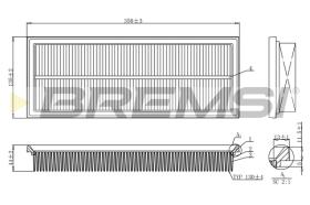 BREMS FA1238 - FILTRI ARIA - AIR FILTER