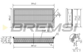 BREMS FA1240 - FILTRI ARIA - AIR FILTER