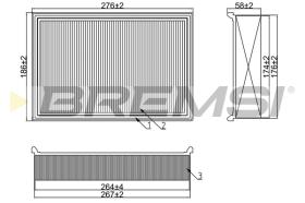 BREMS FA1241 - FILTRI ARIA - AIR FILTER