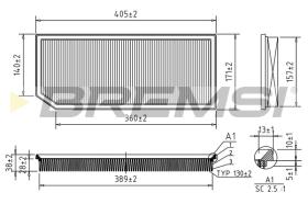 BREMS FA1242 - FILTRI ARIA - AIR FILTER